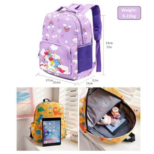 Little Kids Cartoon Backpack For 3