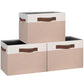Large Fabric Storage Bins with Handles