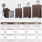 4 Piece Hardside Luggage Set with Backpack (3 Count)