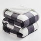 Sherpa Blanket Fleece Throw Blanket Full Queen Plaid Thick Bed Blanket