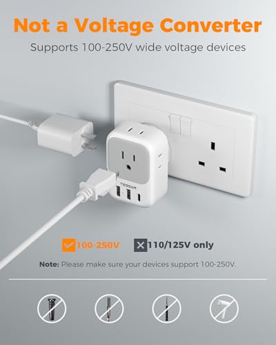 UK Adapters for Travel (2 Count)
