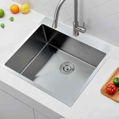 25 x 22 Inch Drop In Kitchen Sink