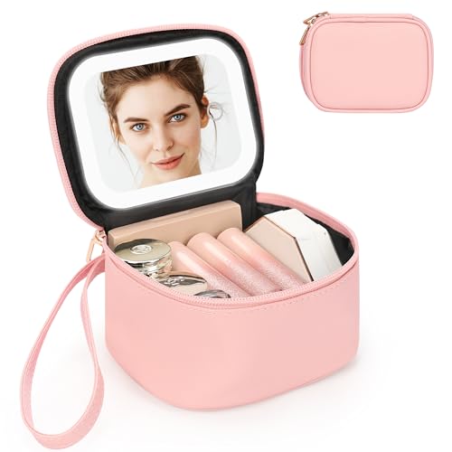 Mini Makeup Bag with Led Mirror