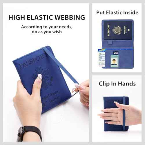 Premium Leather Passport Holder Covers Case