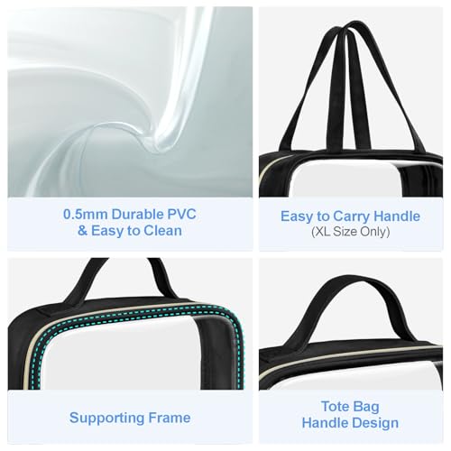 Clear Makeup Bag Travel (3 Count)