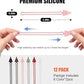Silicone Cable Ties Cord Organizer (12 Count)