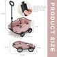 Dog Stroller 4 Wheels Folding Dog Cart Pet Stroller for Travelling Shopping Walking Playing for Small Dogs Cats