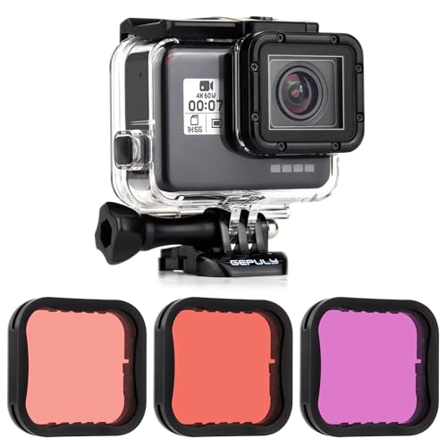 Waterproof Case with Dive Filter for GoPro Hero 2018 7 6 5 Black