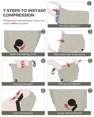 Compression Travel Laundry Bag for Dirty Clothes