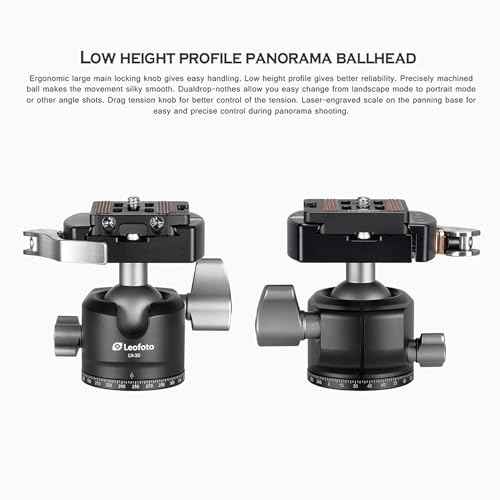 46" Video Carbon Fiber Tripod Ball Head Compact LF
