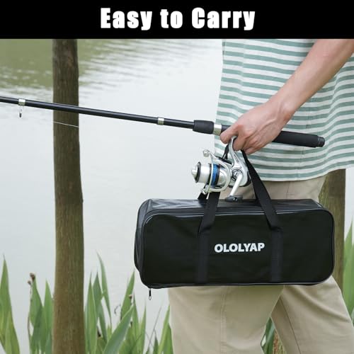 2PCS Fishing Rod and Reel Combo 6.9ft Telescopic Fishing Pole (4 Count)