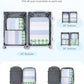 6 Set Packing Cubes for Travel Durable Suitcase Organizer Bags Set with Personalized Tag Travel Essentials with Shoe Bag Traveling Accessories for Luggage Machine Washable (6 Count)