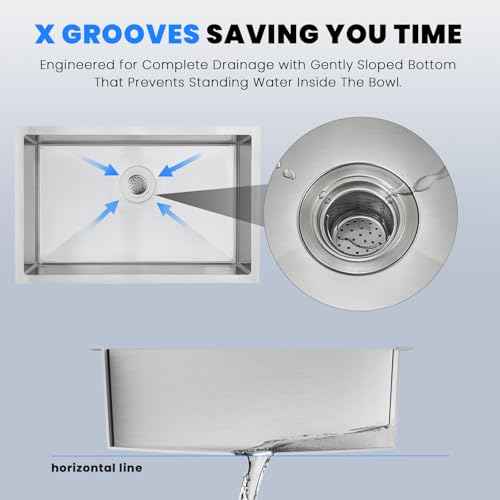 28×20 Inch Undermount Kitchen Sink