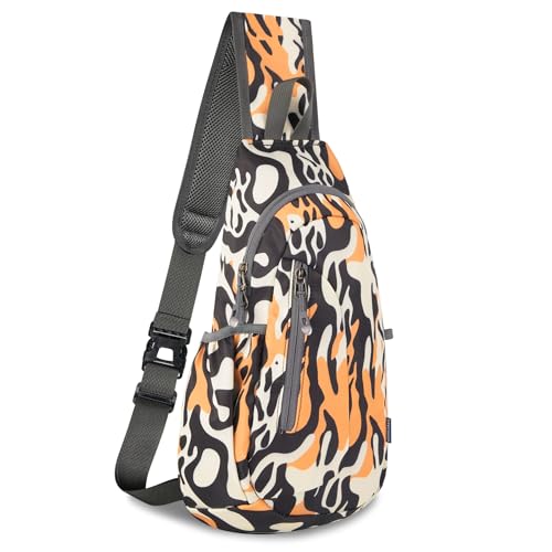 Small Sling Bag Lightweight Crossbody Bag for Easter Gifts Women Men Hiking Backpack Travel Shoulder Bag Chest Daypack for Gym Work Outdoor Sports Mix