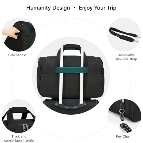 Small Underseat Carry On Luggage Bags for Travel with 10 Pockets