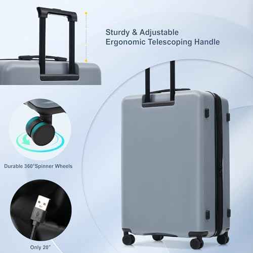 Luggage Sets 5 Piece Front Open (5 Count)