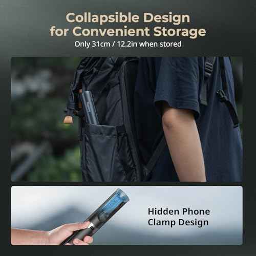 57.9" One Touch Deploy Selfie Stick Tripod Stand