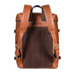 Leather Tan Backpack For Men Genuine Laptop Rucksack For Men Women Genuine Leather Vintage Large Capacity Business Retro Travel Camping Daypack