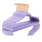 Velvet Hangers 50 Pack Non Slip Light Purple Rose Gold Hooks (50 Count)