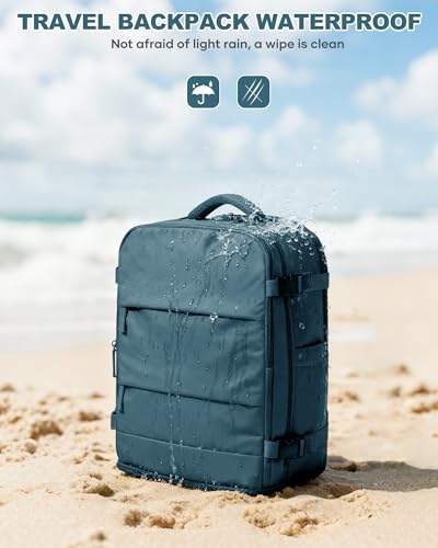 Travel Backpack Carry On for Women Man Gym Backpack with Laptop Compartment Mochila de Viaje Teacher Personal Item Backpacks Airplane Accessories Must Haves Peacock Blue