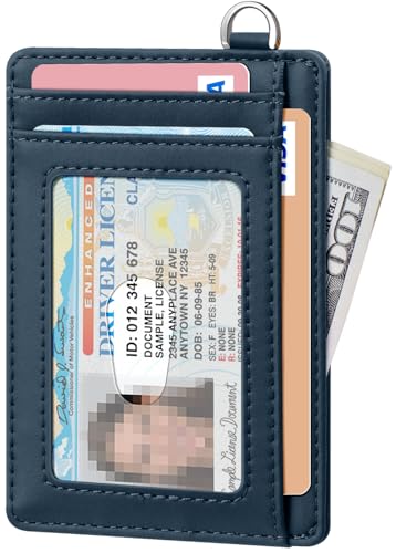 Slim Minimalist Wallet RFID Credit Card Holder for Men
