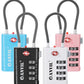 TSA Approved Luggage Locks with Search Alert Indicator (4 Count)