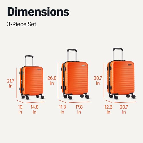 3 Piece Hardshell Spinner Luggage Set (3 Count)