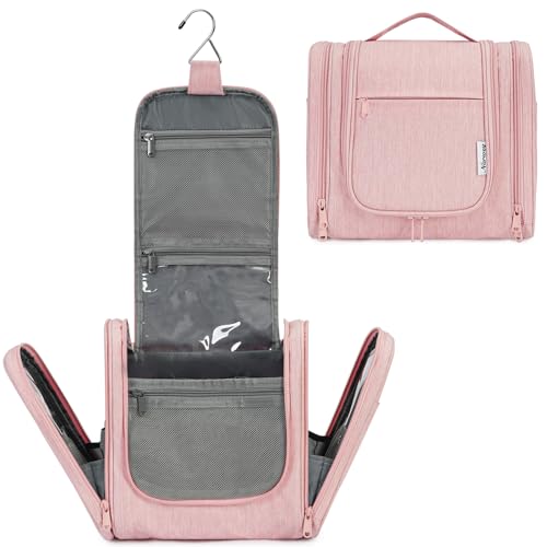 Large Hanging Toiletry Bag for Women Travel Makeup Bag Organizer Toiletries Bag Dry Wet Separation