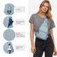 Sling Bag For Women Fanny Pack Crossbody Travel Shoulder Belt Bags Tote Backpack Purse Faux Leather Light Blue