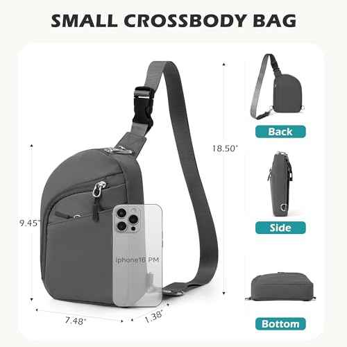 Anti Theft Crossbody Bag for Women Men