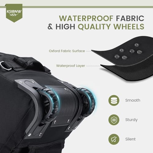 Duffel Bag with Wheels and Handle