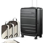 Checked Top Opening Suitcase Bundle