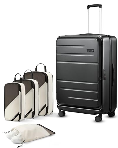 Checked Top Opening Suitcase Bundle