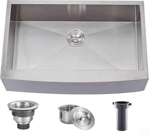 Commercial 30x20 Inch 304 Stainless Steel Farmhouse Sink