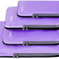 4 Set/6 Set/8 Set Compression Packing Cubes Travel Accessories Expandable Packing Organizers(Lavender ClothPattern 4 Set)
