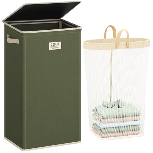 100L Laundry Hamper with Lid