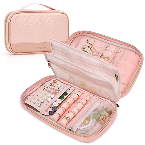 Travel Jewelry Case Organizer for Necklace & Earrings