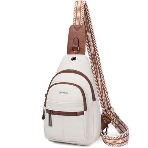 7L Sling Bag for Women Vegan Leather Crossbody Purse Chest Bags Fashionable Trendy Fanny Pack with Travel