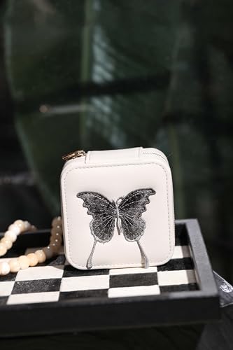 Travel Jewelry Organizer Boxes for Women Small Portable Necklace Earrings Bracelet Rings Travel Case Best Friend Birthday Gifts for Women Trendy