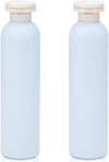 8.8 oz Travel Shampoo Bottles, Refillable Flip Cap Squeeze Bottles for Toiletries, Large Leakage-proof Travel Shampoo and Conditioner Bottles (Blue)