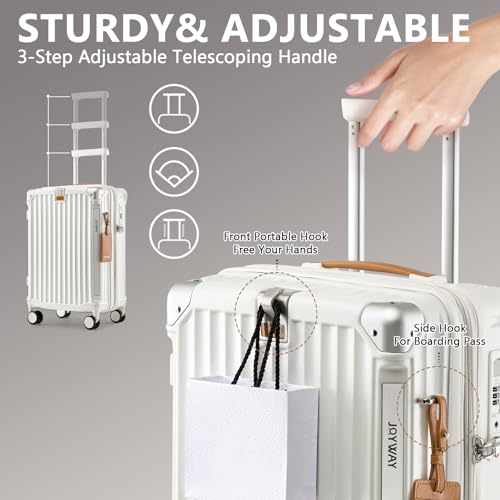 3 Piece Set Hardside Expandable Luggage with USB Charging Port and Cup Holder (3 Count)