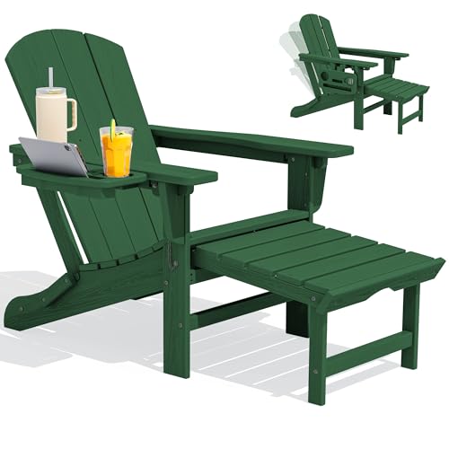 Folding Adjustable Adirondack Chair with Footrest