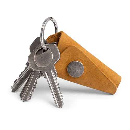 Full Grain Leather Wrap Keychain