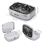 Metal 2 Compartment Pill Organizer Travel Friendly Portable Compact Pill Box Cute Pill Case to Hold Vitamins