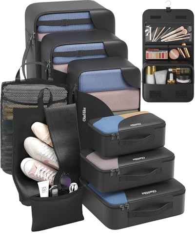 10 Set Packing Cubes for Travel (10 Count)