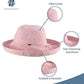 Women's Cotton Hat with Inner Drawstring and Upf 50+ Rating