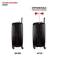 7272 Energie Expandable Hardside Luggage with Spinner Wheels and TSA Lock