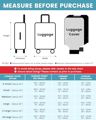 Travelkin Clear Luggage Cover For Suitcase