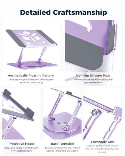 360° Rotating Laptop Stand for Desk