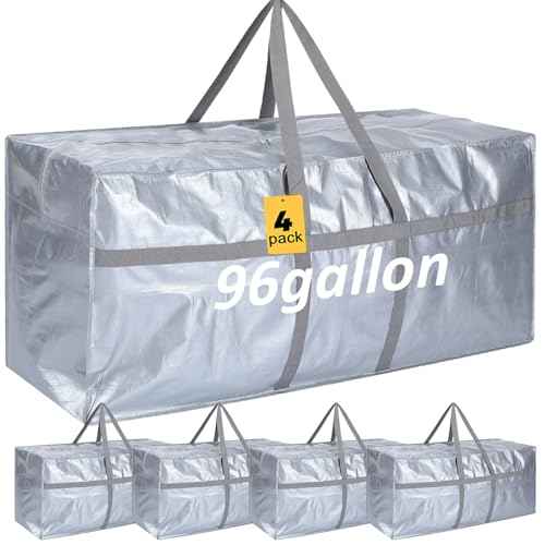 4 Pcs 96 Gallon Extra Large Moving Bags Heavy Duty Storage Bag (4 Count)